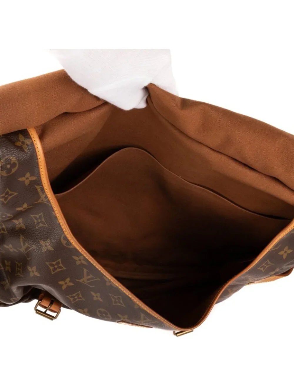 Louis Vuitton Saumur 43 Brown Monogram Canvas - Picture 9 of 11